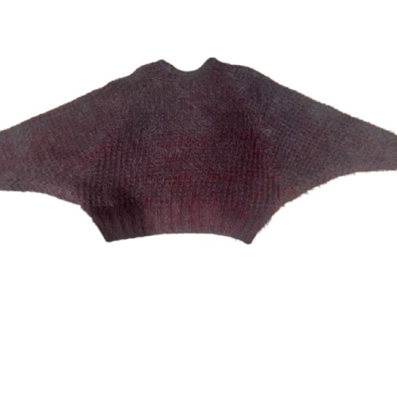 Urban Outfitters Women's Grey and Burgundy Sweater Small/Petite - Picture 4 of 11